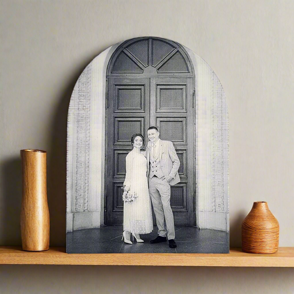 Arched Laser Engraved Photo Canvas - LC001