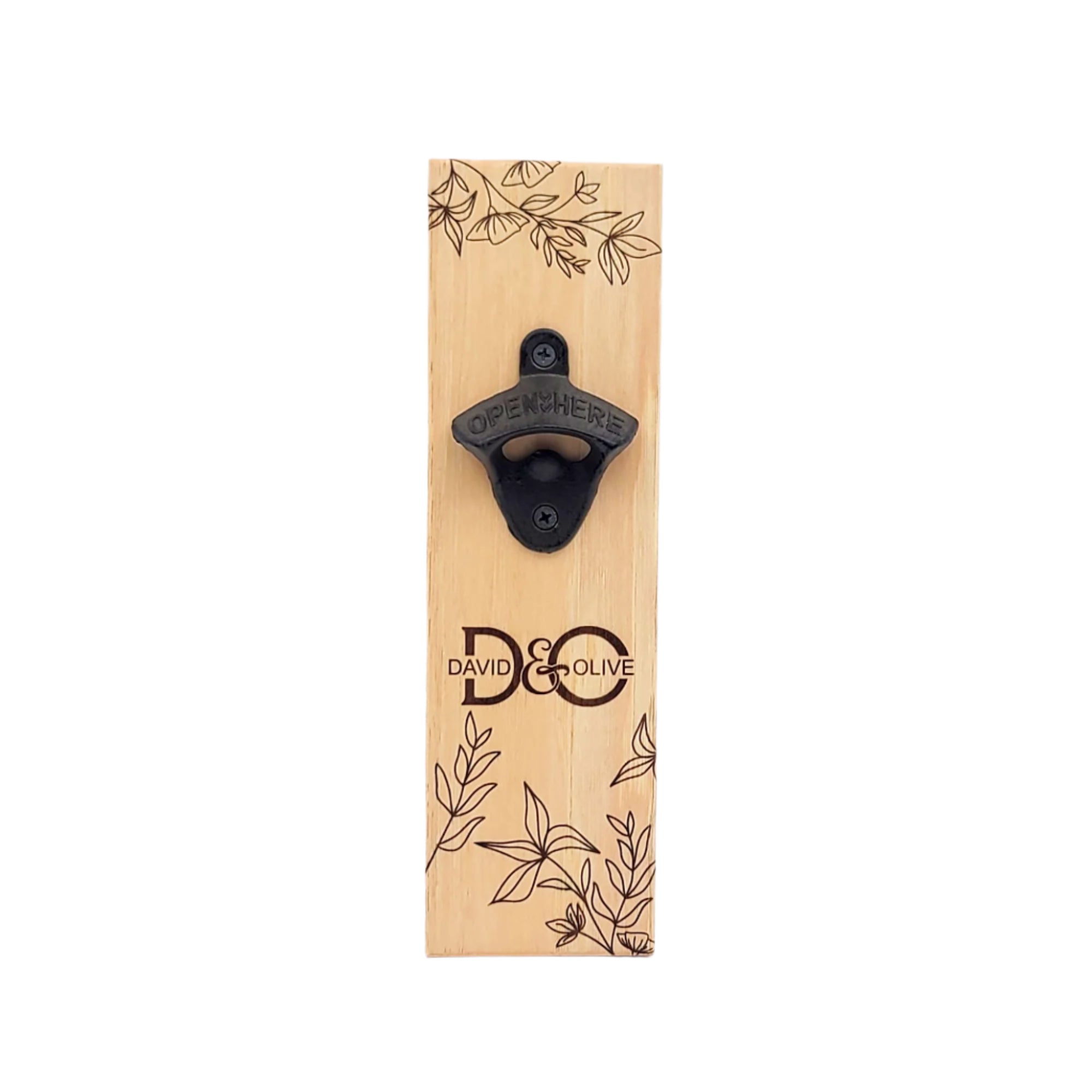 Botanical Personalized Bottle Opener - EBO002