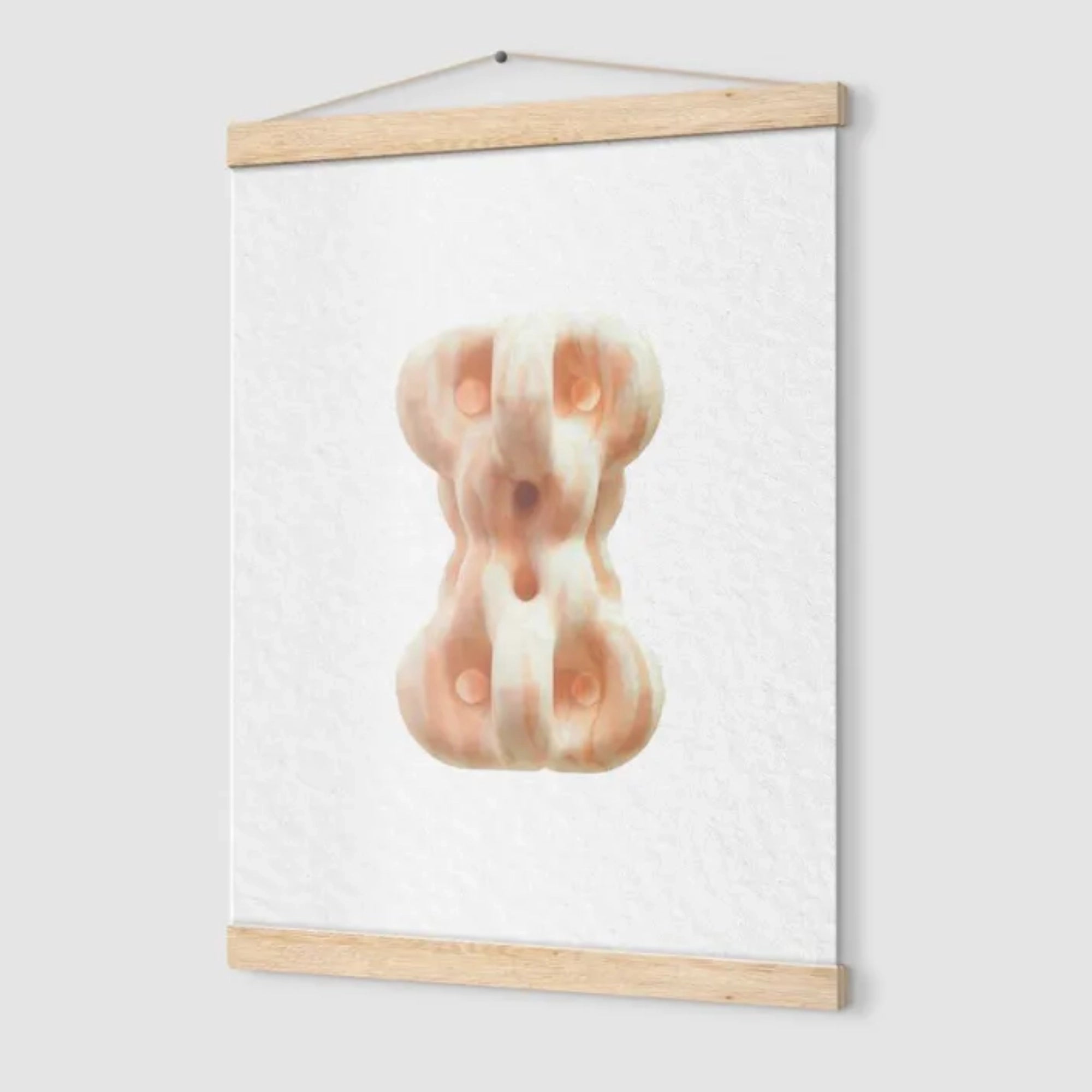 Premium Matte Paper Poster with Hanger - Light Wood