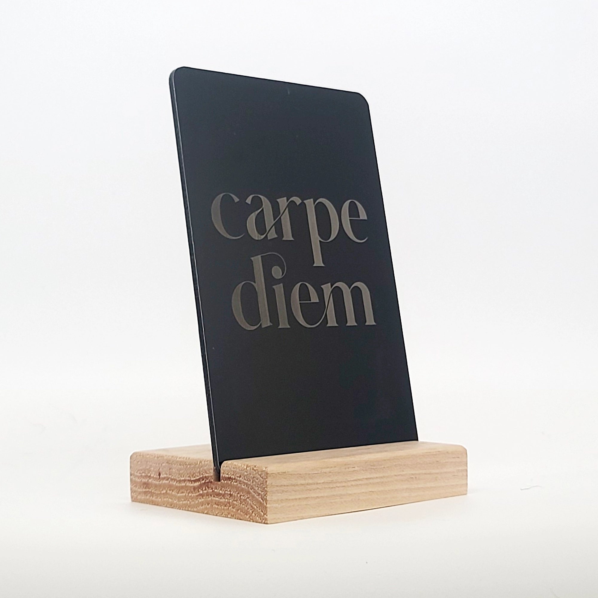 Carpe Diem Aluminum Composite Shelf Sign - LEA014