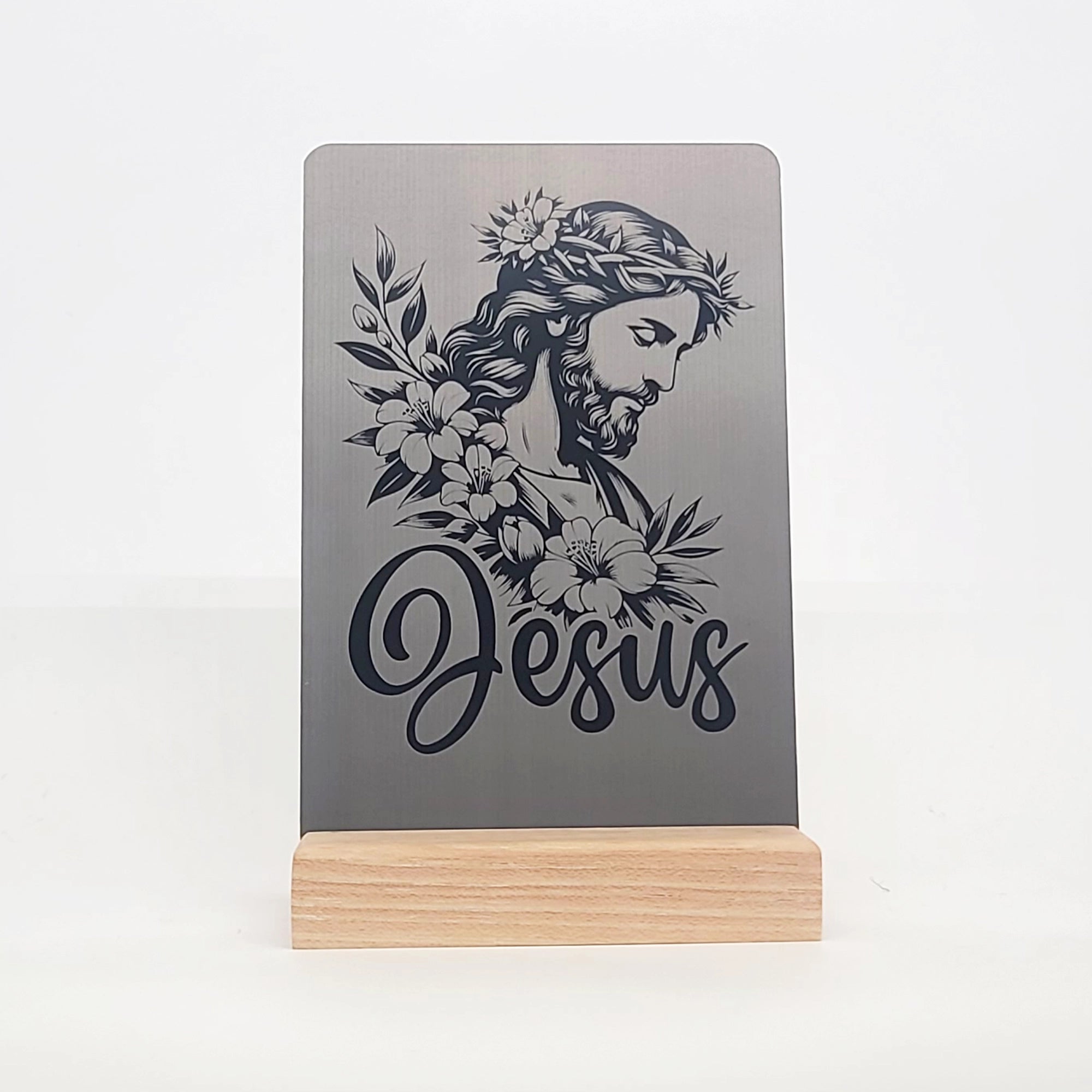 Jesus Aluminum Composite Shelf Sign - LEA017