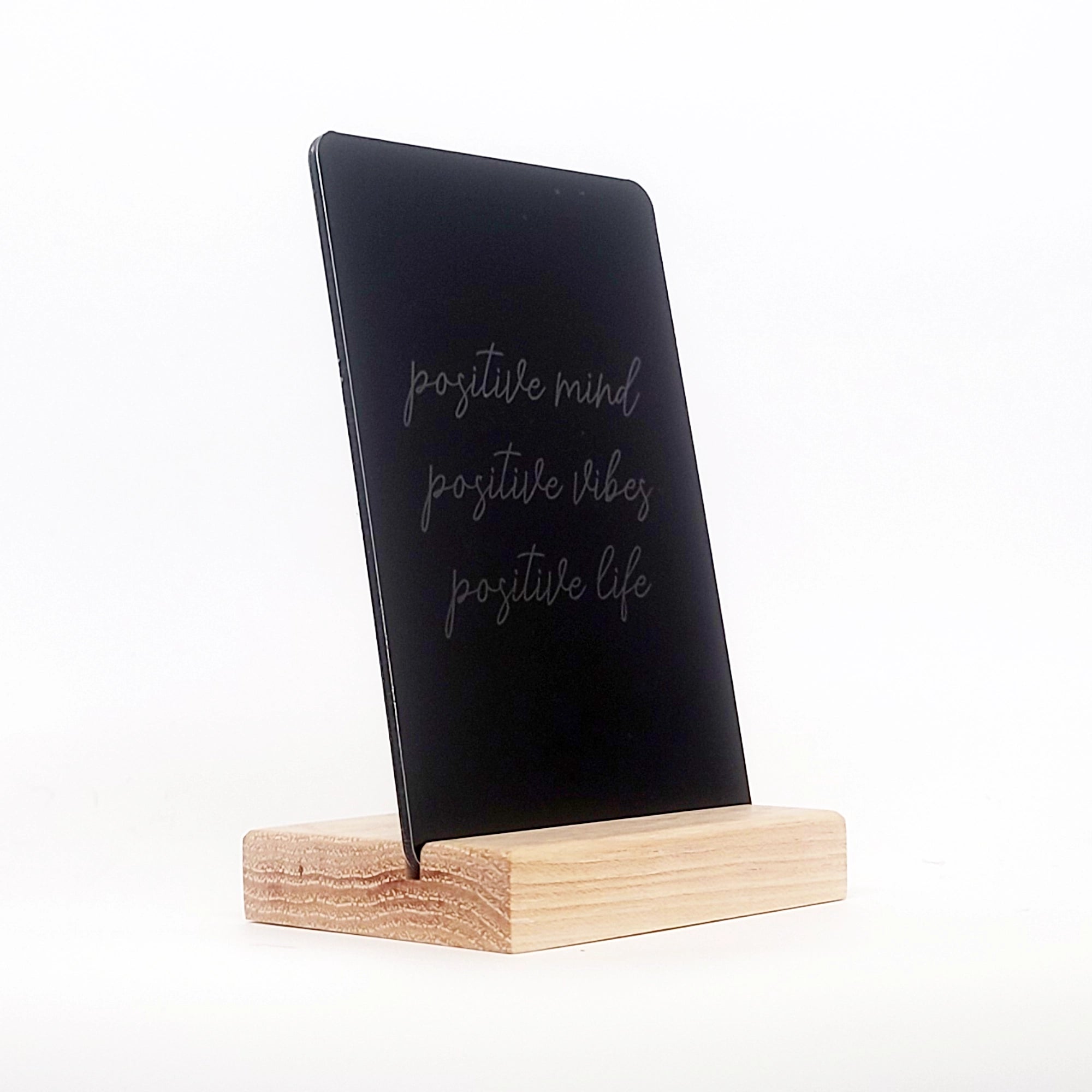 Positive Mind Aluminum Composite Shelf Sign - LEA032