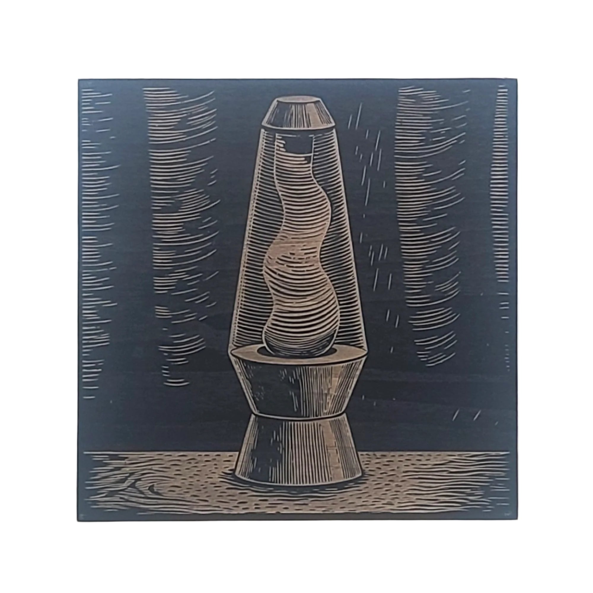 Lava Lamp Engraved Wooden Sign - LES006
