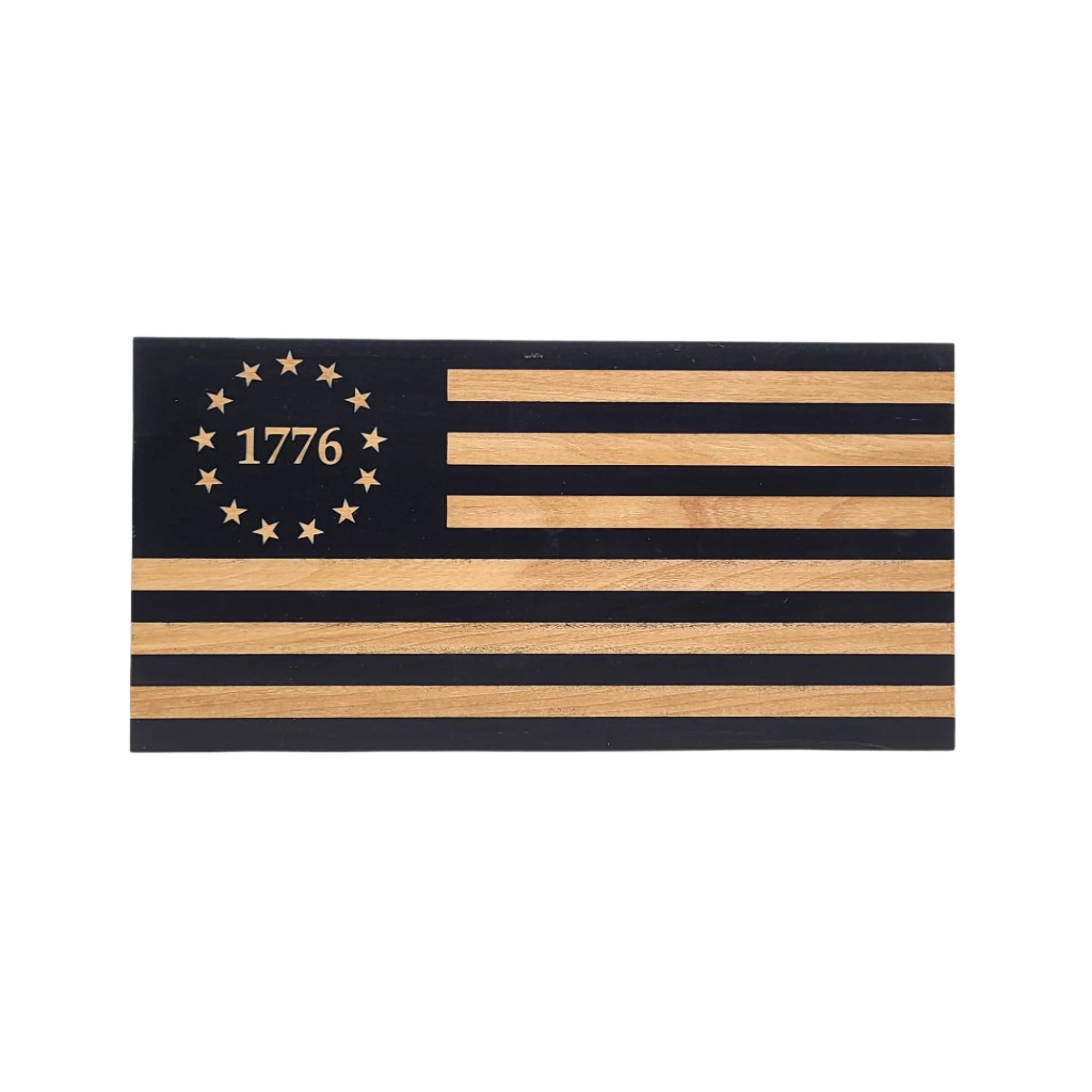 Betsy Ross 1776 Wooden American Flag - LEF021