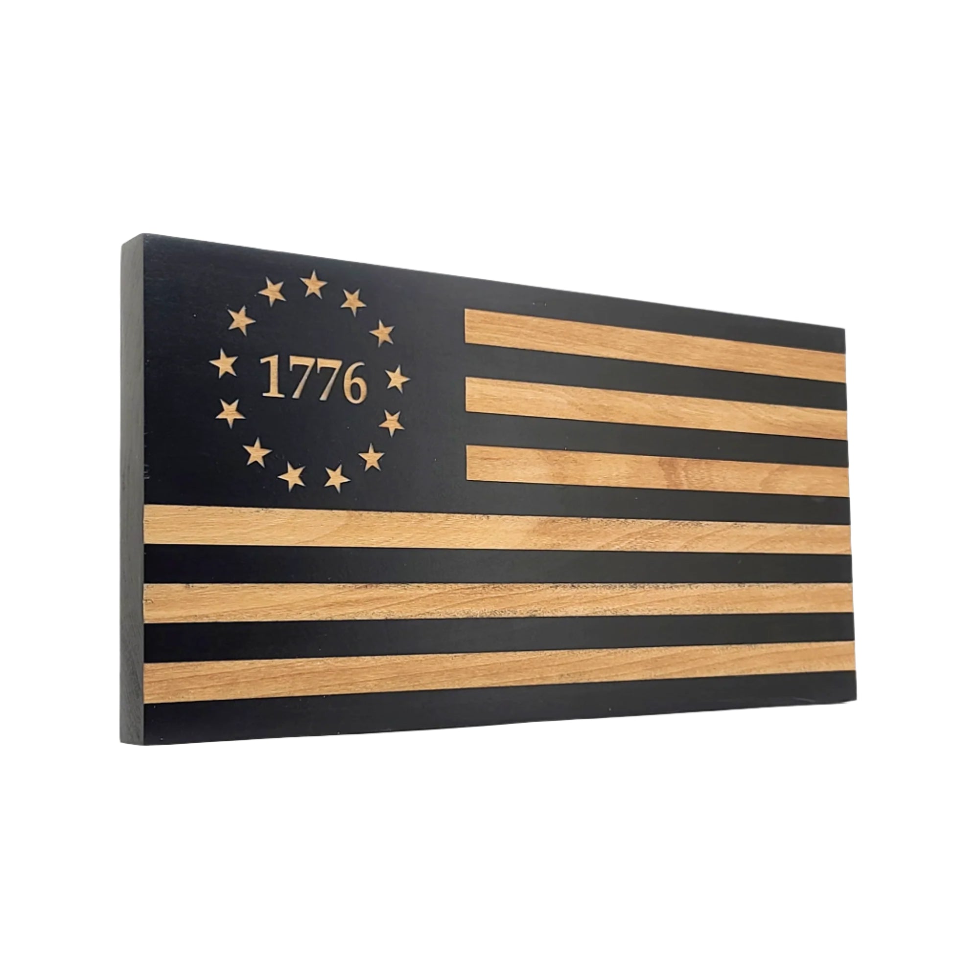 Betsy Ross 1776 Wooden American Flag - LEF021