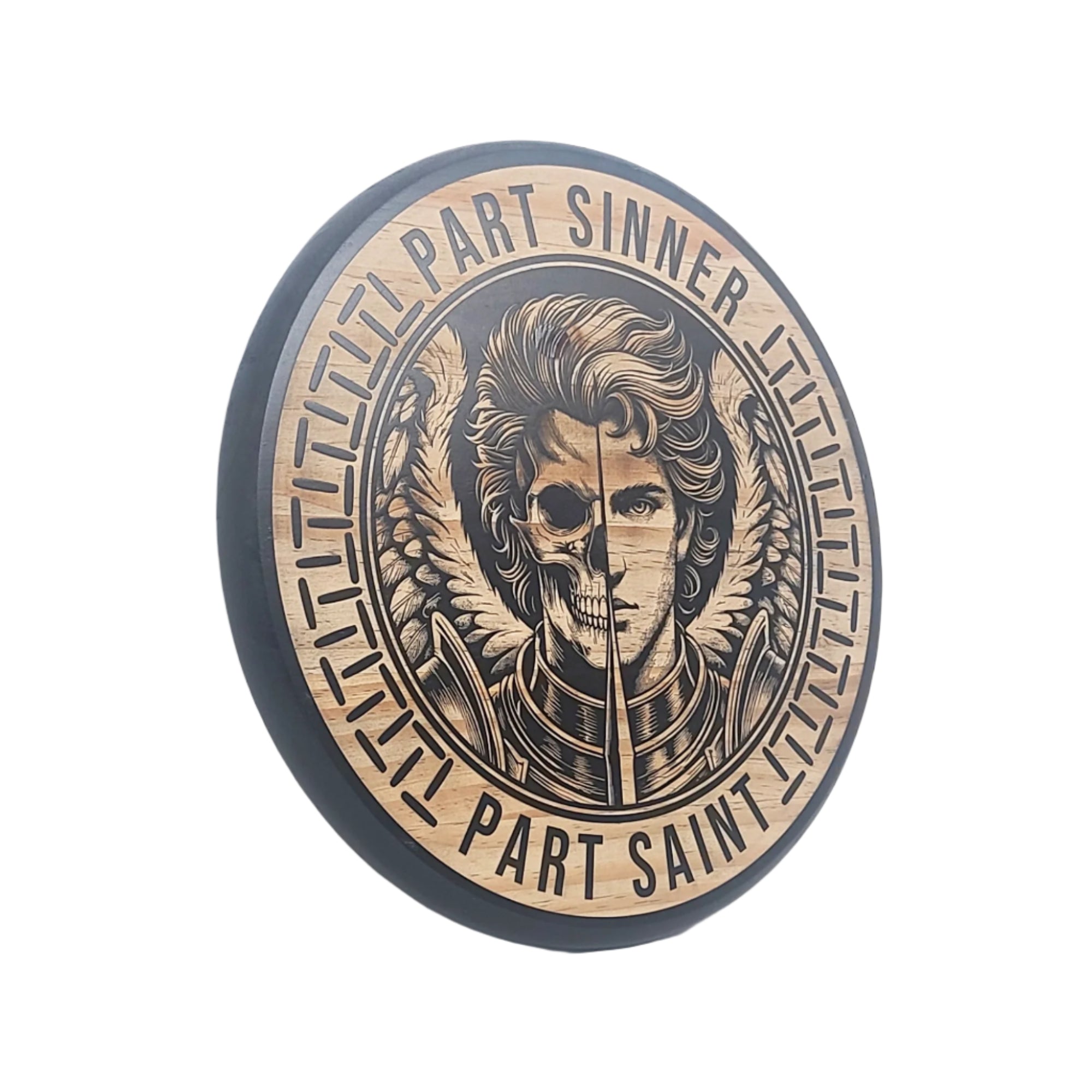 Part Sinner, Part Saint (Male) Engraved Round - LER003
