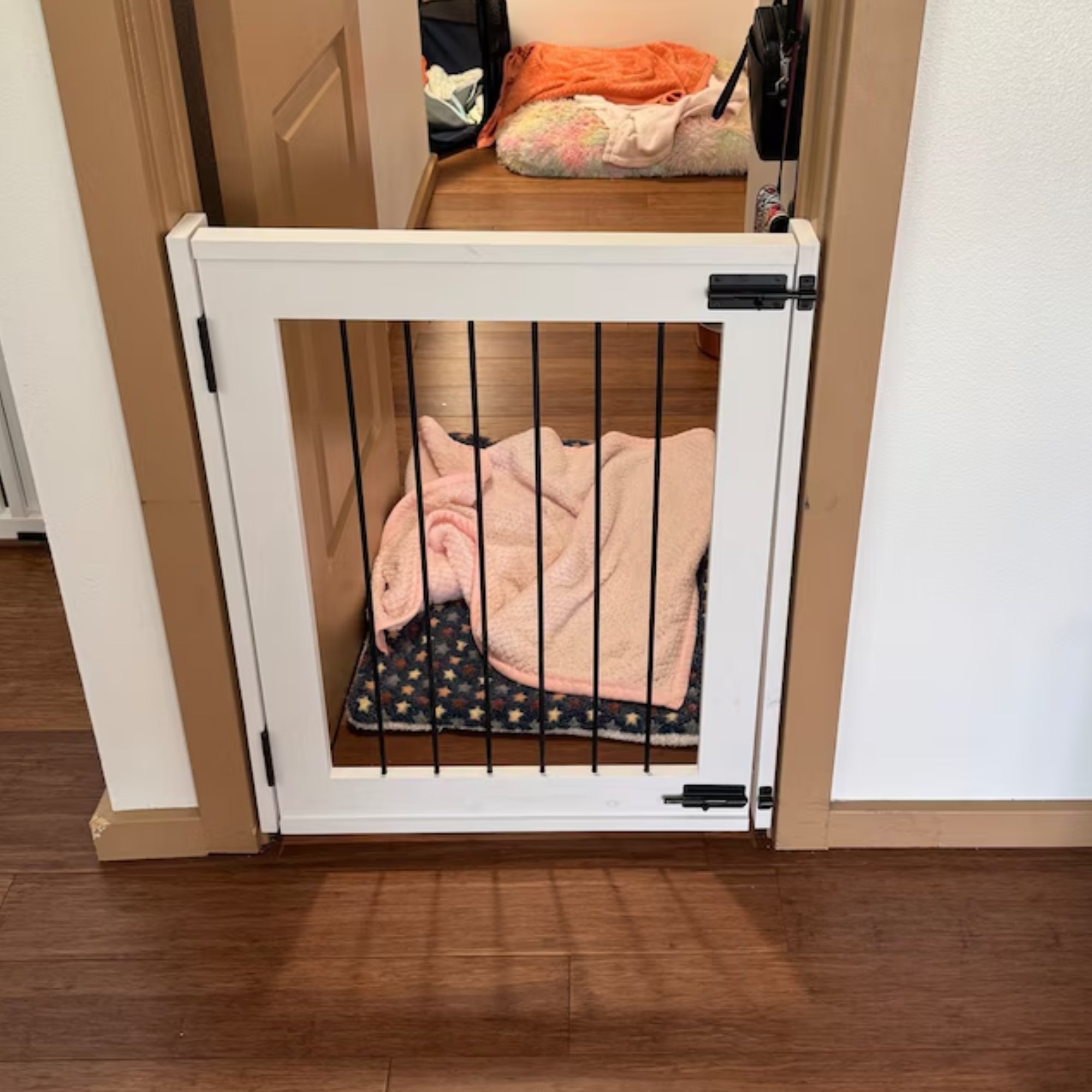 Wood Single Door Dog Gate - PPG002 - Wood Gates