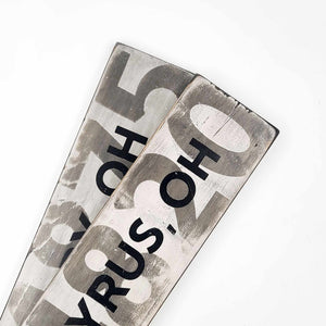 City Zip Code Sign - SWS006 - Stenciled Signs