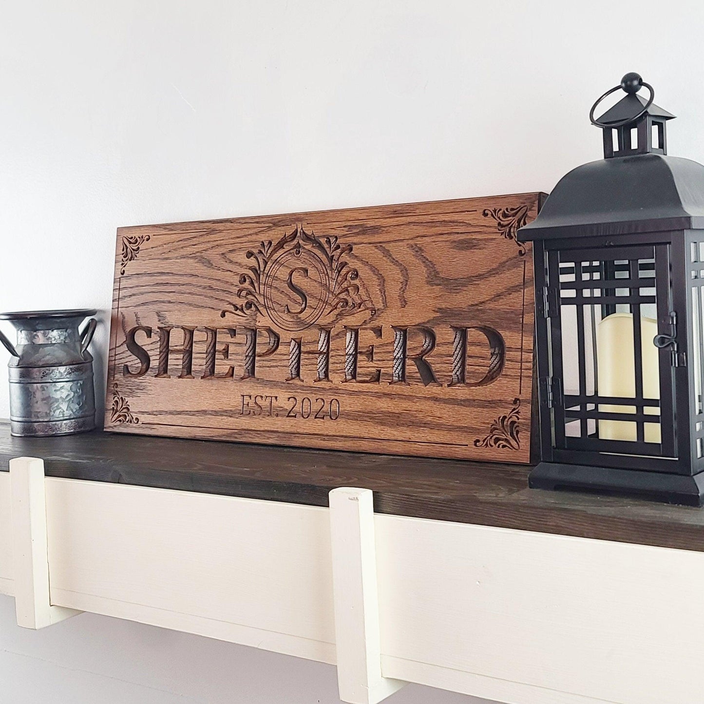 Personalized Red Oak Sign - Rectangular - Premium from Crater Goods - Just $54.99! Shop now at Crater Goods