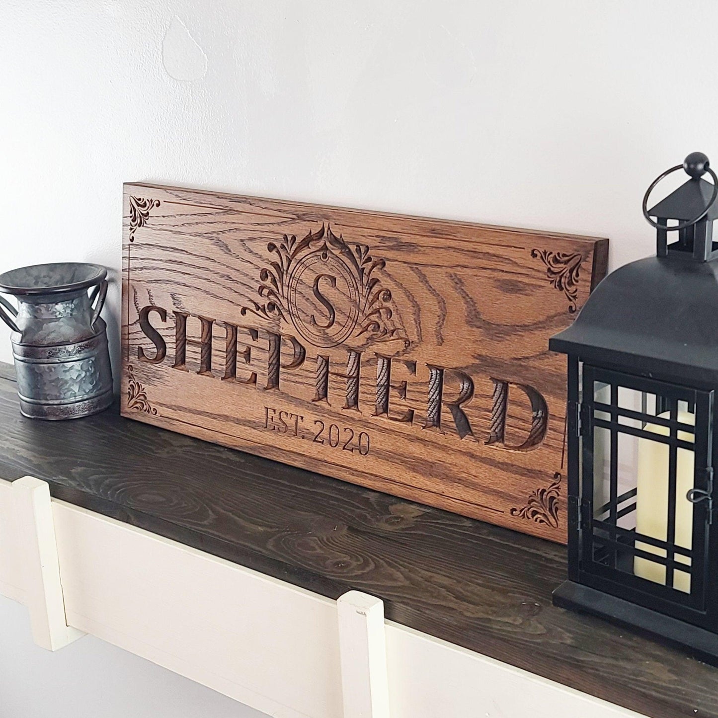 Personalized Red Oak Sign - Rectangular - Premium from Crater Goods - Just $54.99! Shop now at Crater Goods