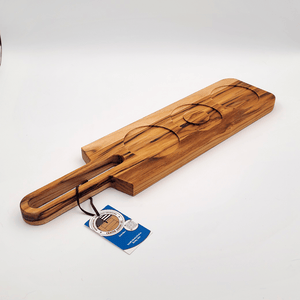 Teak Bourbon & Drink Board with Handle - Premium from Crater Goods - Just $45.99! Shop now at Crater Goods