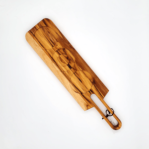 Teak Bourbon & Drink Board with Handle - Premium from Crater Goods - Just $45.99! Shop now at Crater Goods