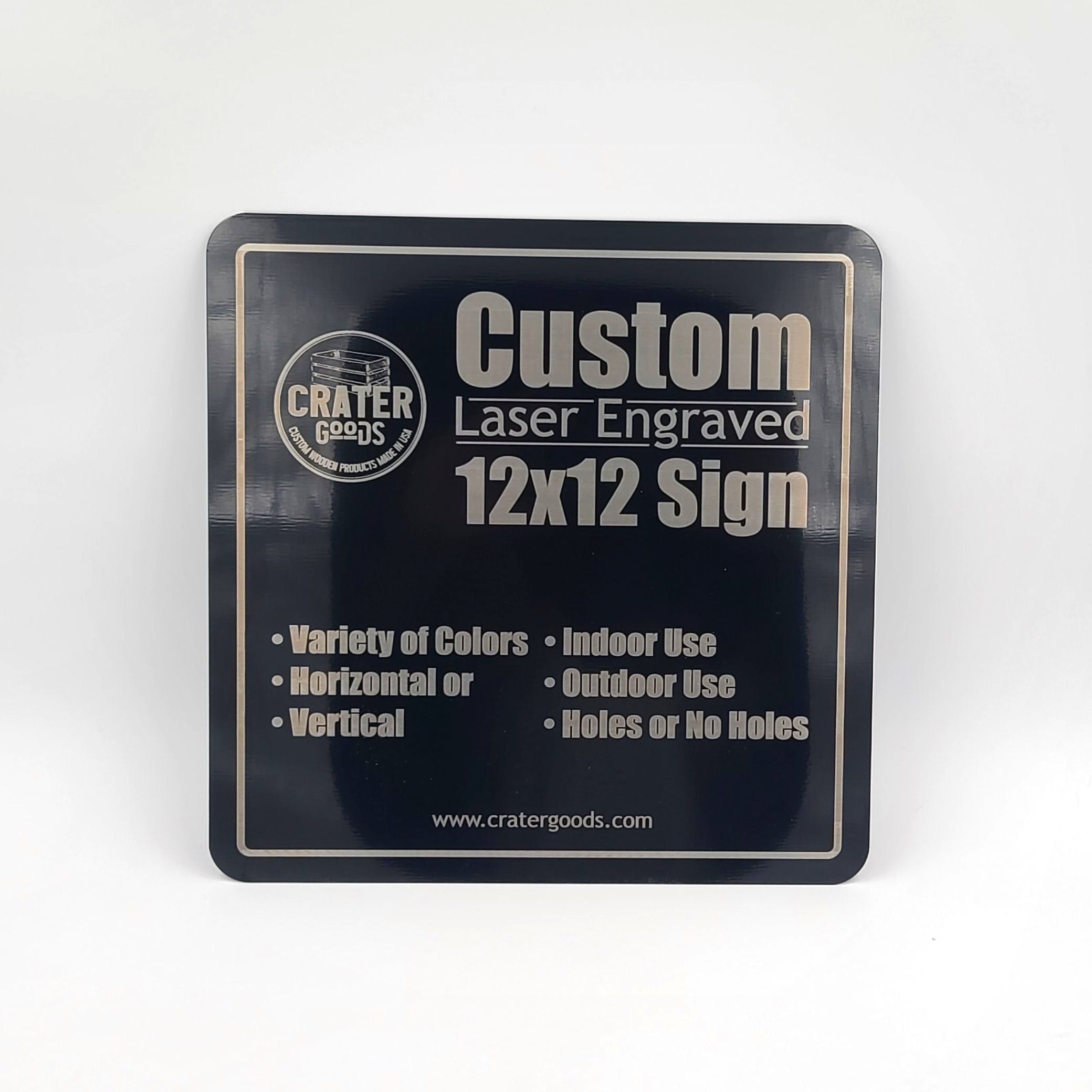 Custom Laser Engraved Metal Sign - CEA001 - Custom Signs