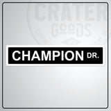 Custom Metal Street Sign - CPA001 - 2’’x8’’ / Black - Custom Signs