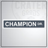 Custom Metal Street Sign - CPA001 - 2’’x8’’ / Gray - Custom Signs