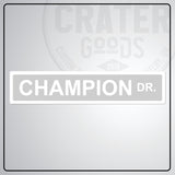 Custom Metal Street Sign - CPA001 - 2’’x8’’ / Silver - Custom Signs
