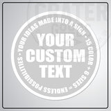 Custom Round Aluminum Signs - CPA002 - 6’’ / Silver - Custom Signs
