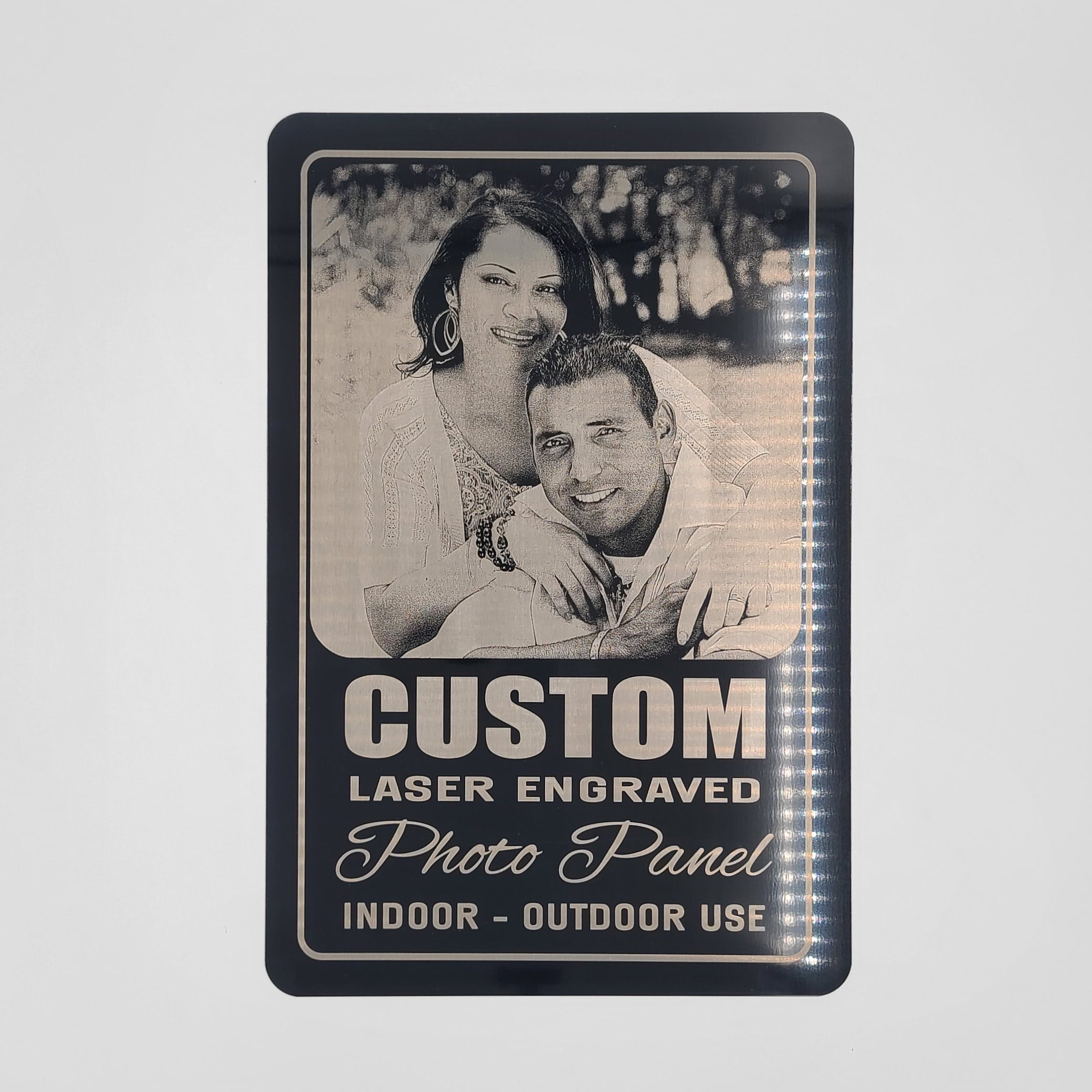 Laser Engraved Metal Photo Panel