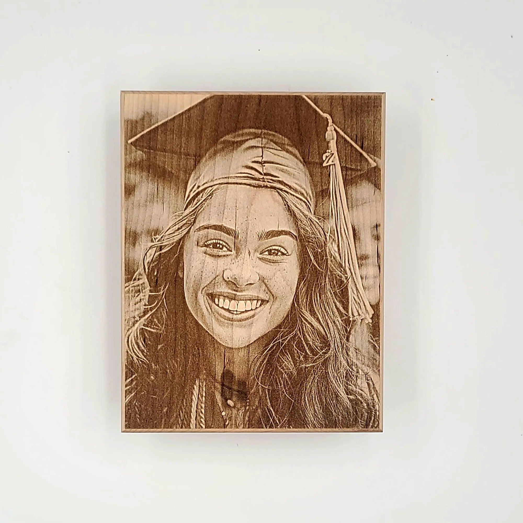 Solid Maple Hardwood Laser Engraved Photo - WP001