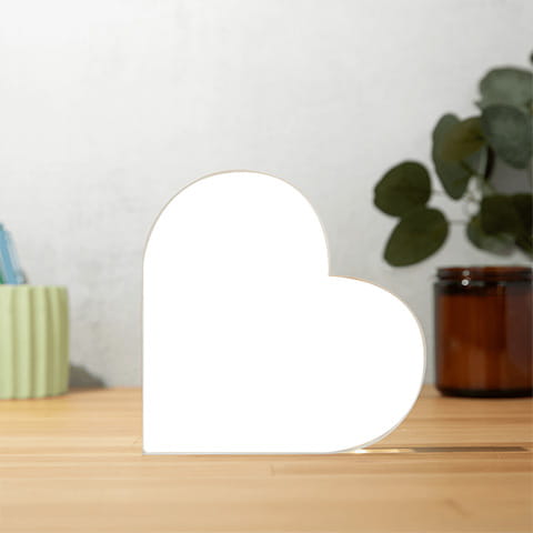 To The World Acrylic Heart Plaque - AHP003