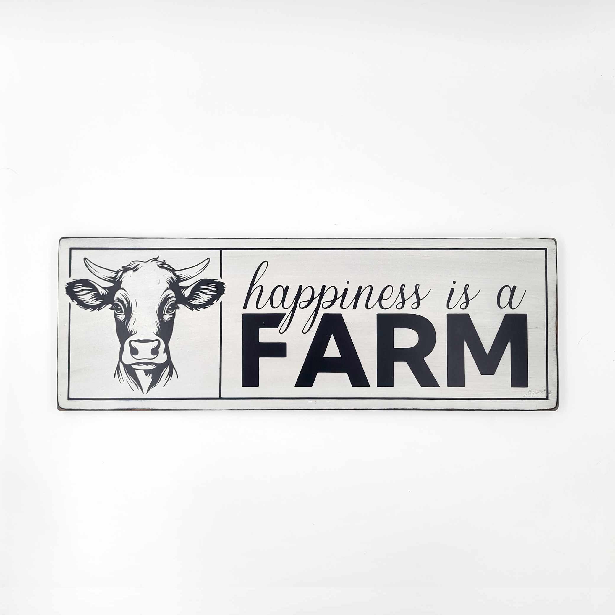 Happiness is a Farm Rustic Sign