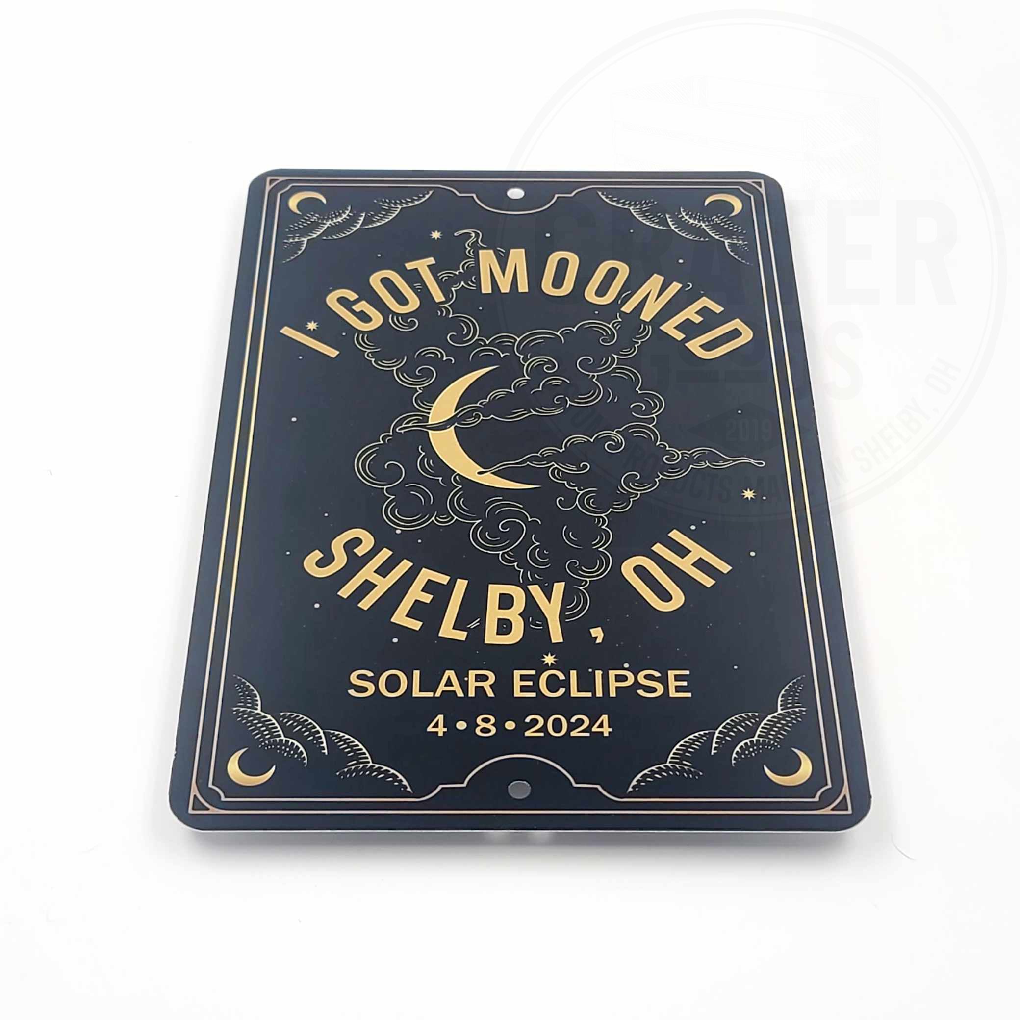 Personalized I Got Mooned Eclipse Sign - Personalized Signs