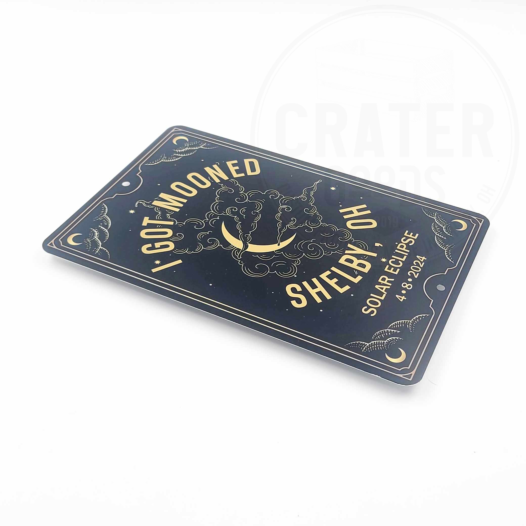 Personalized I Got Mooned Eclipse Sign - Personalized Signs