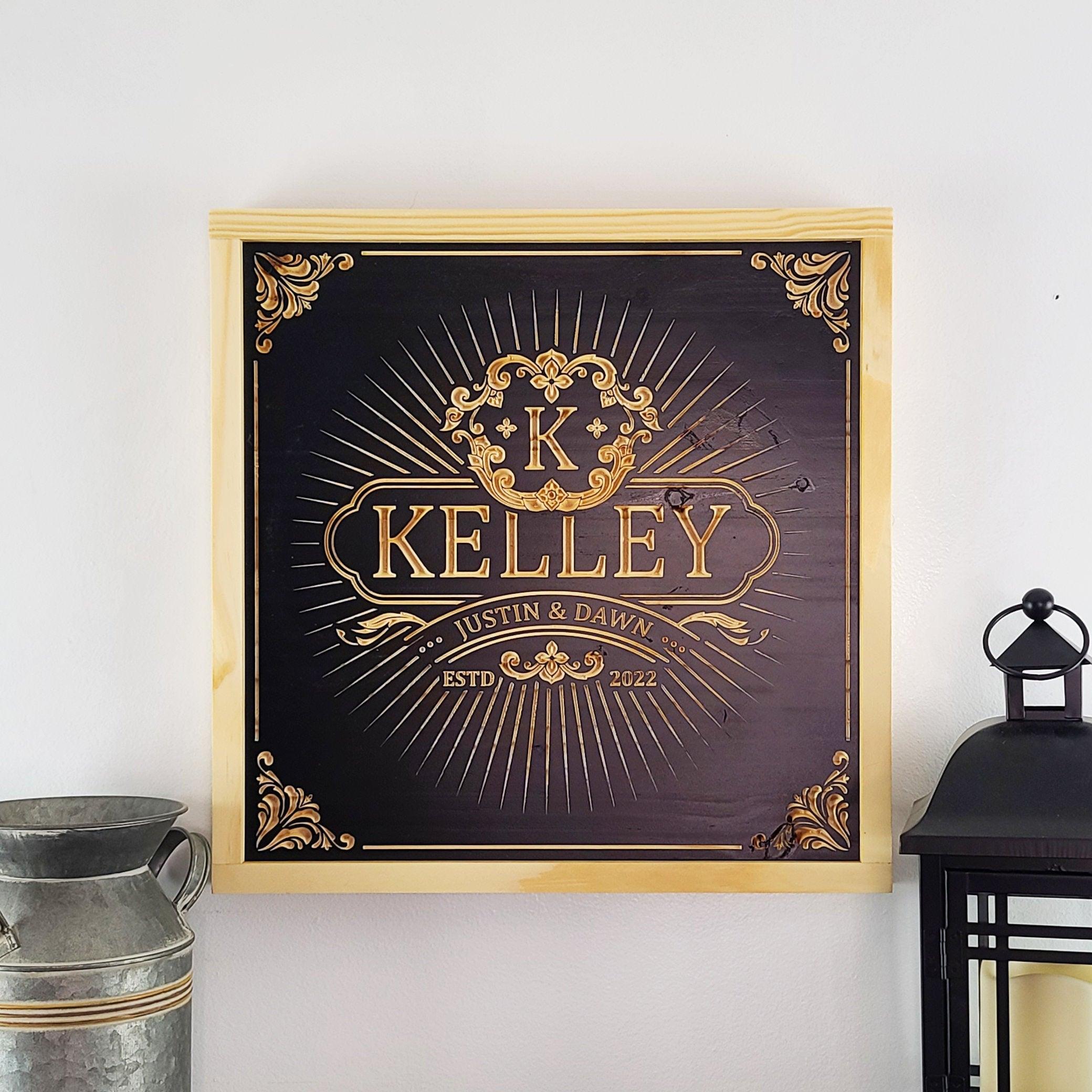 Last Name Sign - Premium Personalized Wood Sign from Crater Goods - Just $47.99! Shop now at Crater Goods