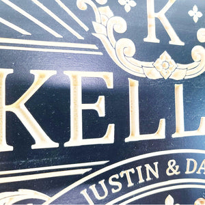 Last Name Sign - Premium Personalized Wood Sign from Crater Goods - Just $47.99! Shop now at Crater Goods