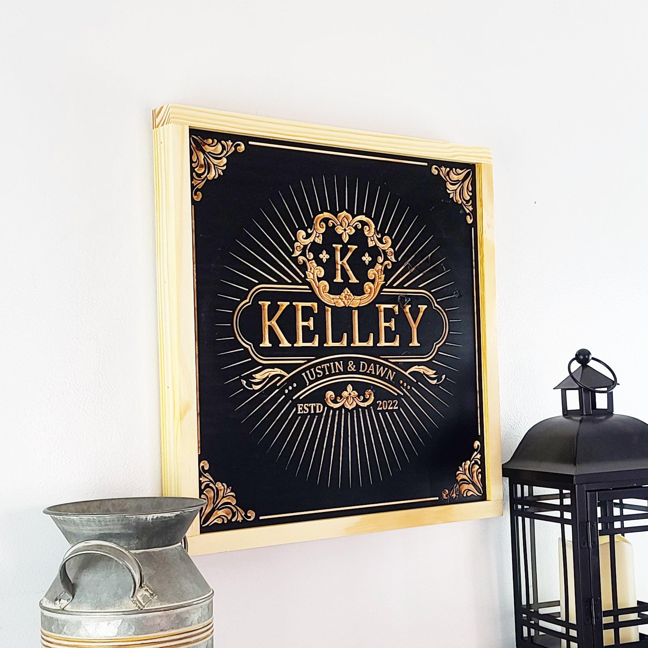 Last Name Sign - Premium Personalized Wood Sign from Crater Goods - Just $47.99! Shop now at Crater Goods