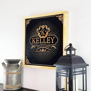 Last Name Sign - Premium Personalized Wood Sign from Crater Goods - Just $47.99! Shop now at Crater Goods
