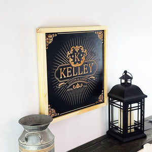 Last Name Sign - Premium Personalized Wood Sign from Crater Goods - Just $47.99! Shop now at Crater Goods