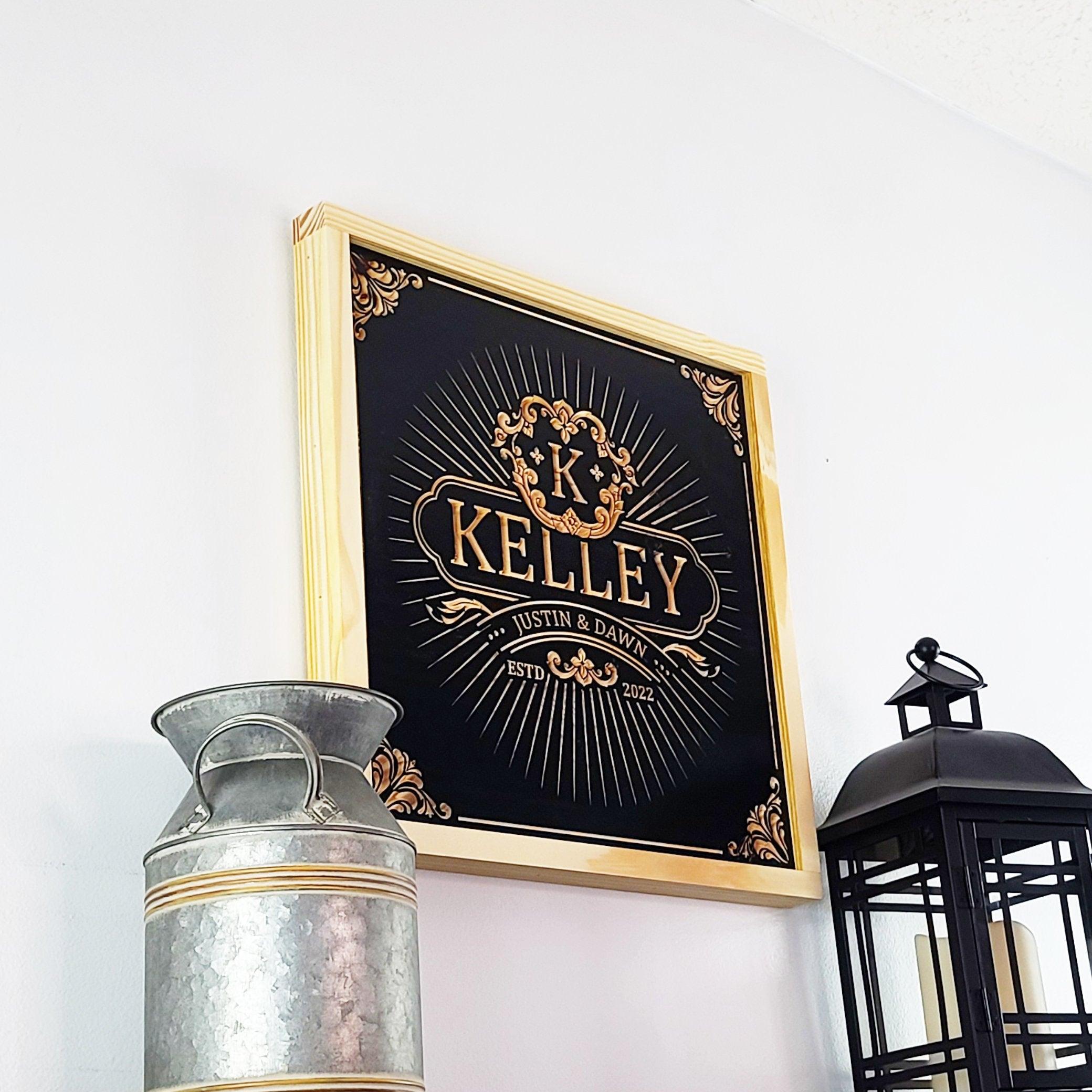 Last Name Sign - Premium Personalized Wood Sign from Crater Goods - Just $47.99! Shop now at Crater Goods