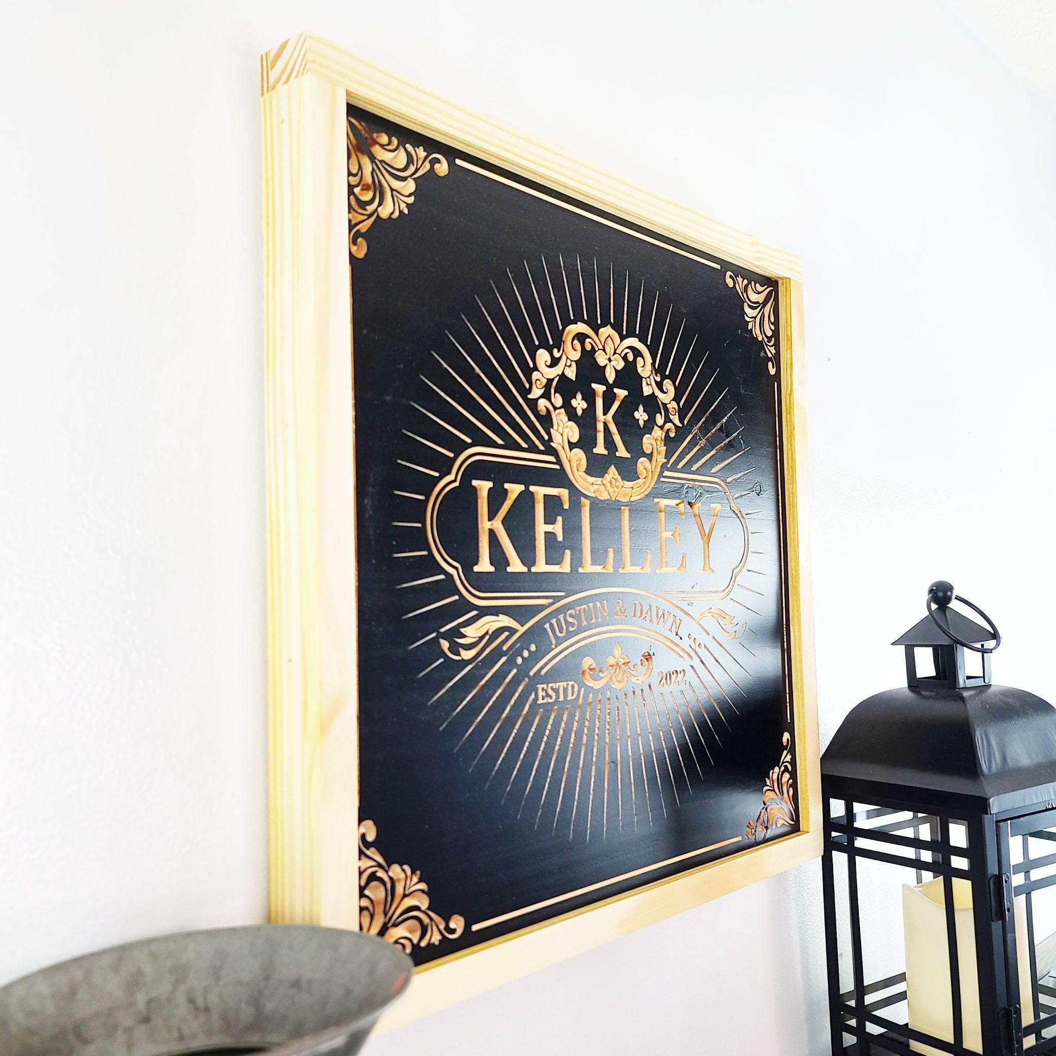 Last Name Sign - Premium Personalized Wood Sign from Crater Goods - Just $47.99! Shop now at Crater Goods