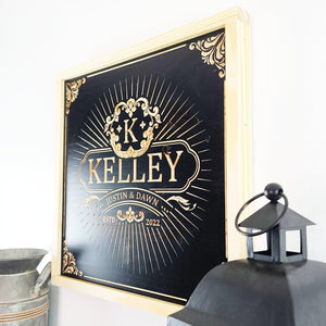Last Name Sign - Premium Personalized Wood Sign from Crater Goods - Just $47.99! Shop now at Crater Goods