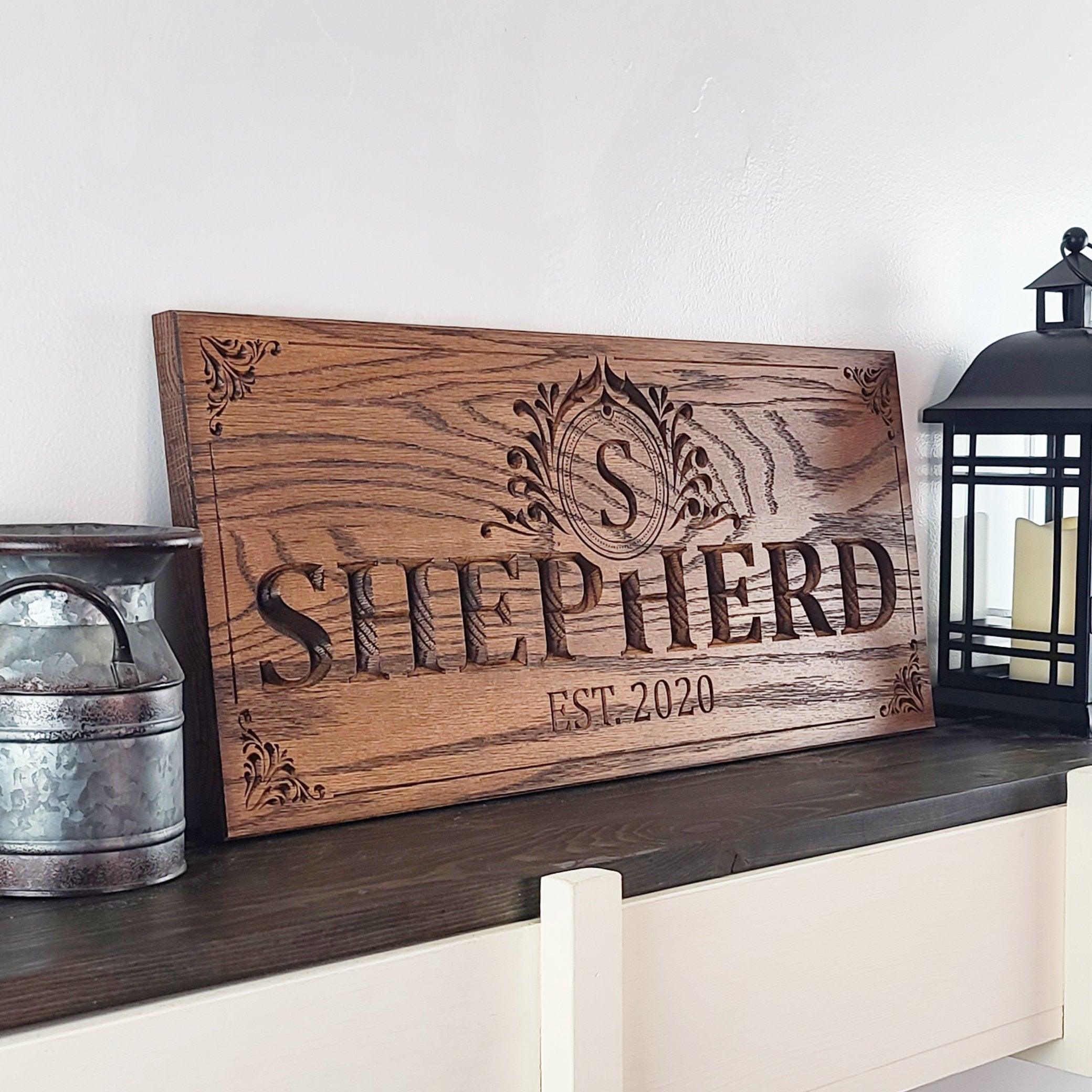 Personalized Red Oak Sign - Rectangular - Premium  from Crater Goods - Just $54.99! Shop now at Crater Goods