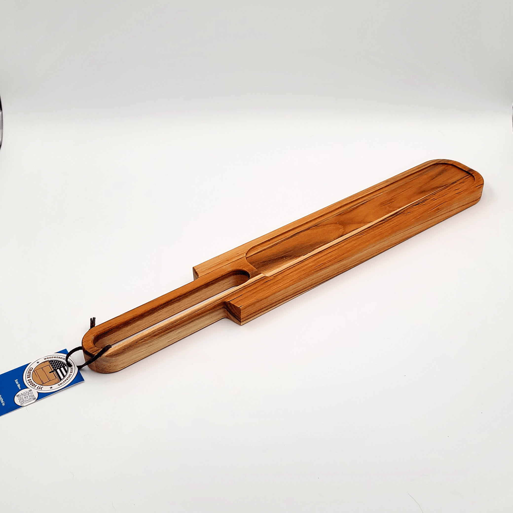 Teak Cheese & Cracker Board with Handle - Premium  from Crater Goods - Just $39.99! Shop now at Crater Goods
