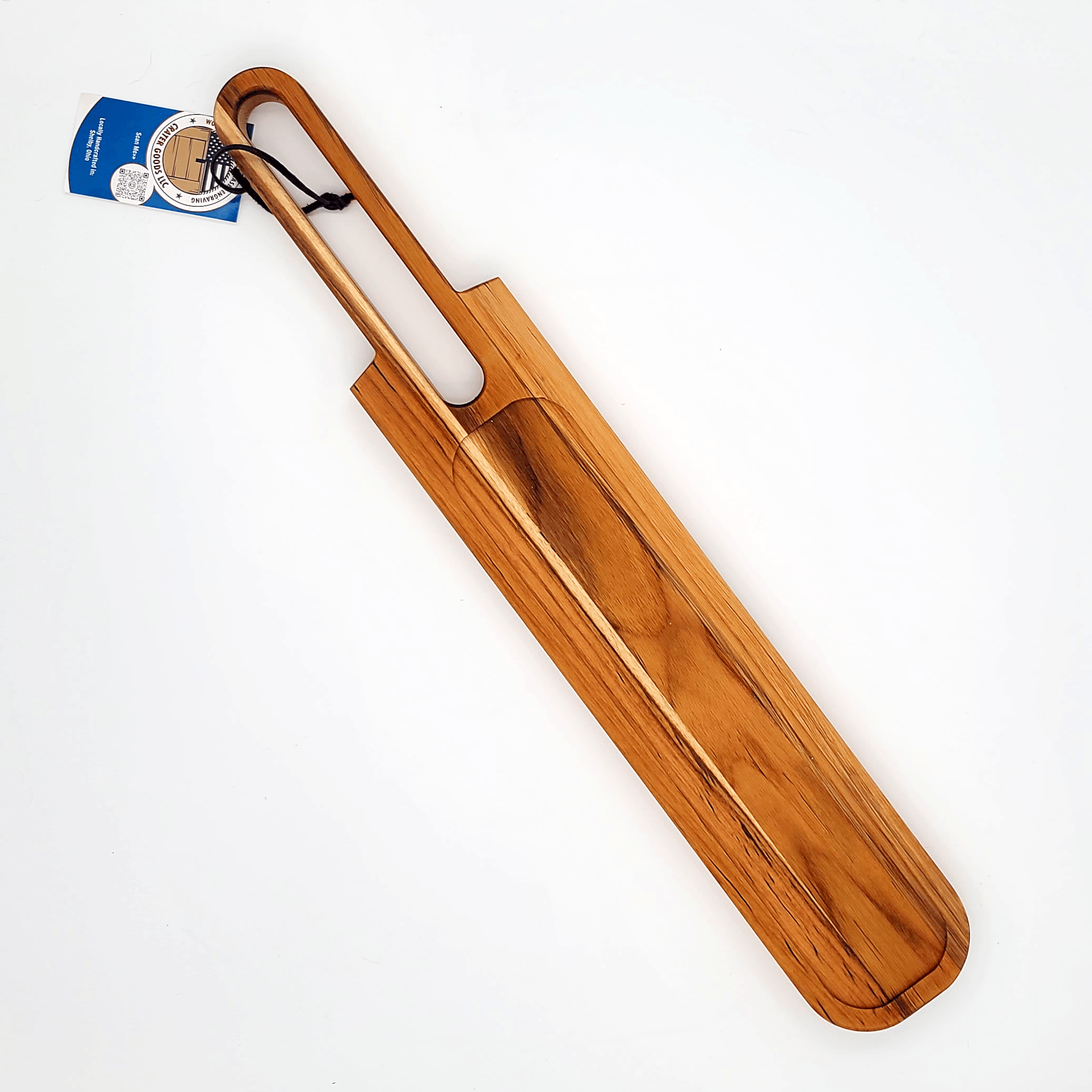 Teak Cheese & Cracker Board with Handle - Premium  from Crater Goods - Just $39.99! Shop now at Crater Goods