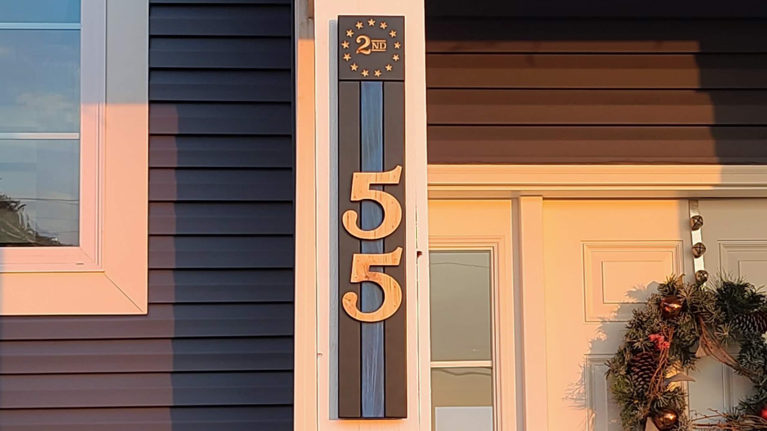 BR 2A Address Sign - Premium Address Signs from Crater Goods - Just $79.99! Shop now at Crater Goods