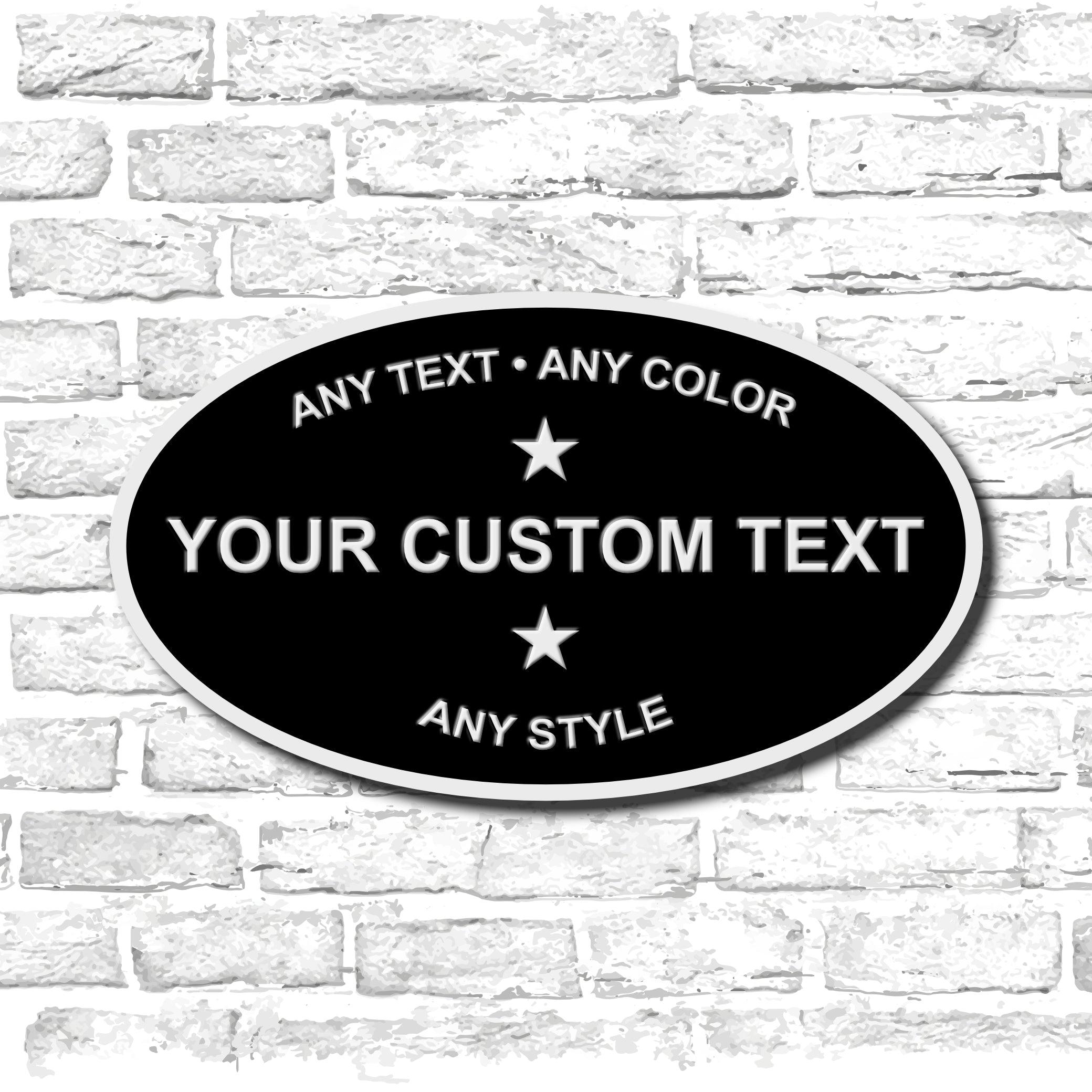 Custom Oval Sign - Premium Metal Dye-Sub Signs from Crater Goods - Just $30.99! Shop now at Crater Goods