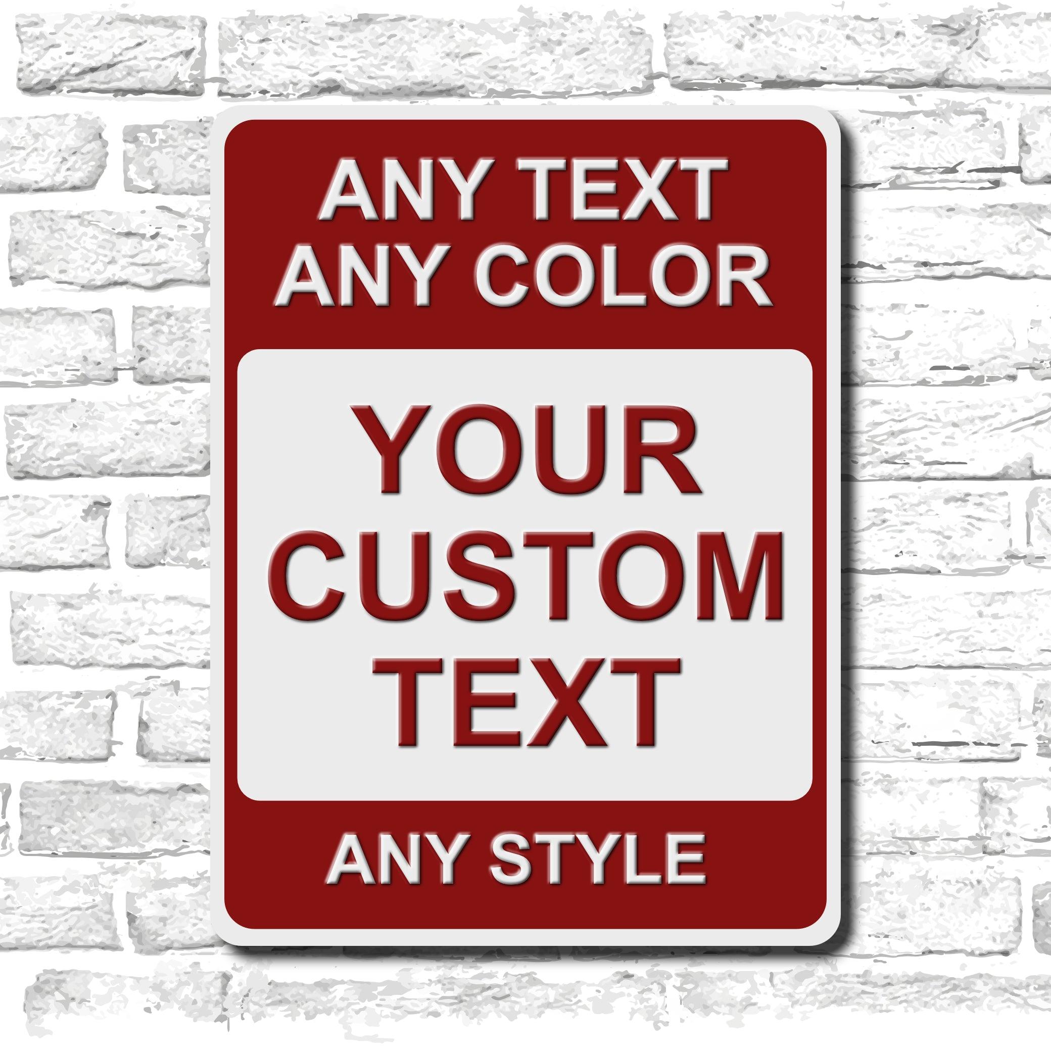 Custom Parking Sign - Premium Metal Dye-Sub Signs from Crater Goods - Just $23.99! Shop now at Crater Goods