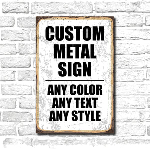 Custom Rectangular Sign - Premium Metal Dye-Sub Signs from Crater Goods - Just $12.96! Shop now at Crater Goods