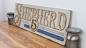 Family Party of Sign - Premium Personalized Wood Sign from Crater Goods - Just $199.99! Shop now at Crater Goods