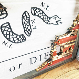 Join or Die Wood Flag (Layered) - Premium Wooden American Flag from Crater Goods - Just $79.99! Shop now at Crater Goods