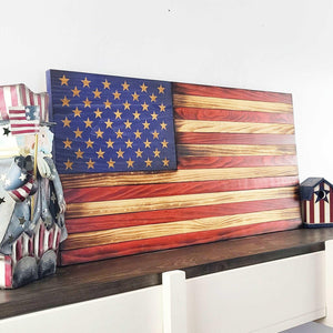 Legacy Wood Flag (Slatted) - Premium Wooden American Flag from Crater Goods - Just $44.99! Shop now at Crater Goods