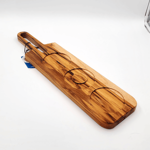 Teak Bourbon & Drink Board with Handle - Premium  from Crater Goods - Just $45.99! Shop now at Crater Goods
